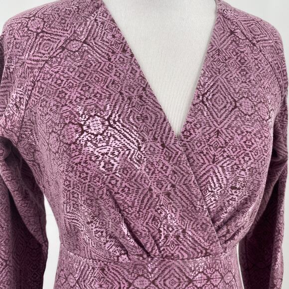 Patagonia Metairie Light Violet Wrap Dress Size Small - Picture 2 of 7